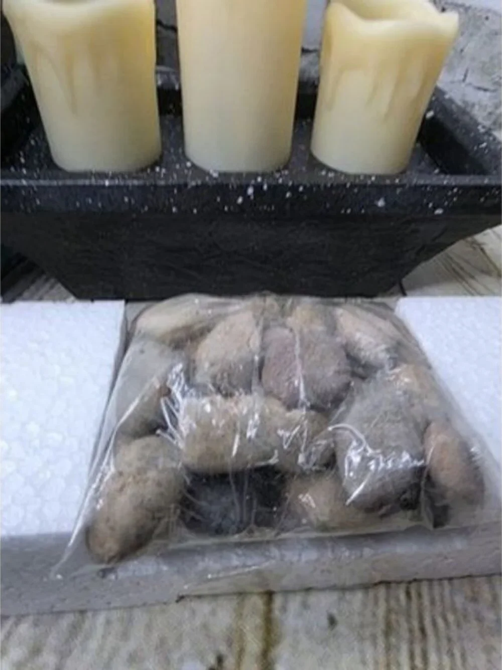 Wayland Square 3 PC Candle Fountain Battery Operated NOT INCLUDED